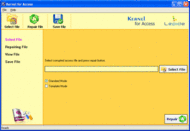 Kernel Access Database Repair Software screenshot